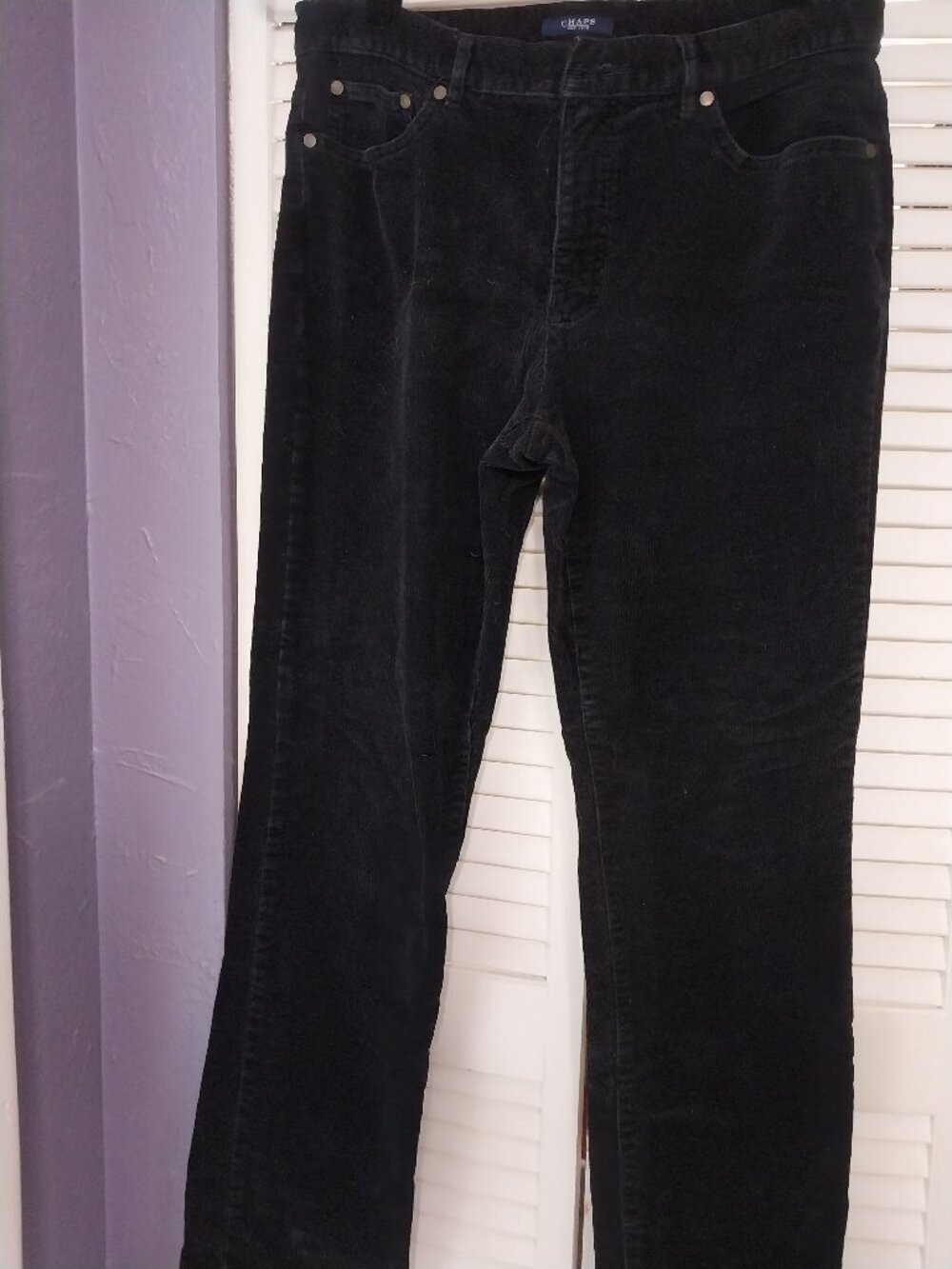 CHAPS Black Cotton Corduroy Jeans